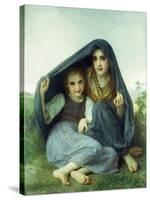 L'Abri-William Adolphe Bouguereau-Stretched Canvas