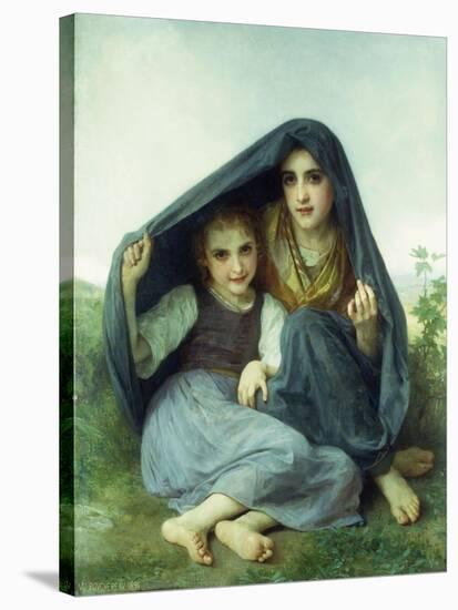 L'Abri-William Adolphe Bouguereau-Stretched Canvas