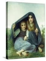 L'Abri-William Adolphe Bouguereau-Stretched Canvas