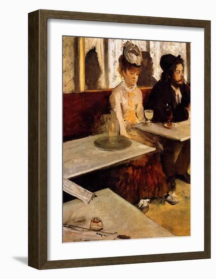 L'Absinthe-Edgar Degas-Framed Giclee Print