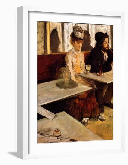 L'Absinthe-Edgar Degas-Framed Giclee Print