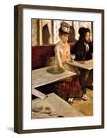 L'Absinthe-Edgar Degas-Framed Giclee Print