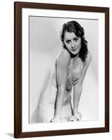 L'actrice americaine Barbara Stanwyck (1907- 1990) (b/w photo)-null-Framed Photo