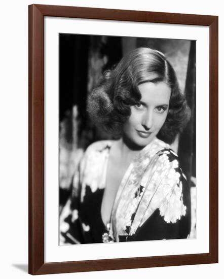 L'actrice americaine Barbara Stanwyck (1907- 1990) dans les annees 30 IN THE 30'S (b/w photo)-null-Framed Photo