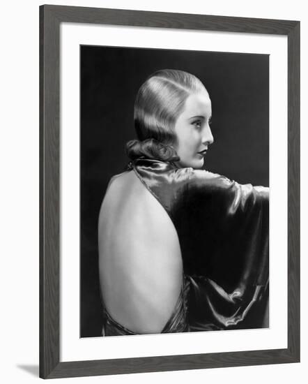 L'actrice americaine Barbara Stanwyck (1907- 1990) dans les annees 30 IN THE 30'S (b/w photo)-null-Framed Photo