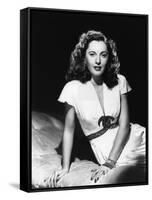 L'actrice americaine Barbara Stanwyck (1907- 1990) dans les annees 40 (b/w photo)-null-Framed Stretched Canvas