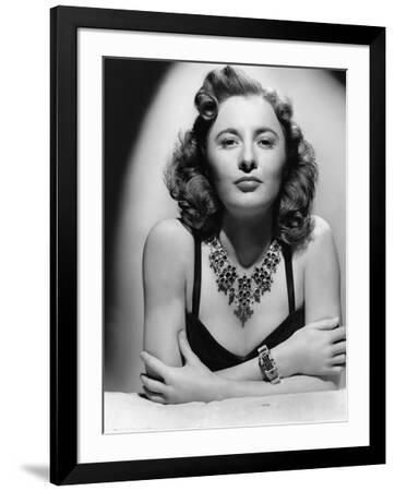 Actrice Américaine Black And White L'actrice americaine Barbara Stanwyck (1907- 1990) en, 1942 (b/w photo)' Photo | AllPosters.com