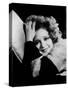 L'actrice americaine Clara Bow (1905- 1965) --- american actress Clara Bow (1905- 1965) (b/w photo)-null-Stretched Canvas