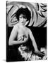 L'actrice americaine Clara Bow (1905- 1965) (b/w photo)-null-Stretched Canvas