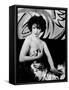 L'actrice americaine Clara Bow (1905- 1965) (b/w photo)-null-Framed Stretched Canvas