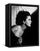 L'actrice americaine Clara Bow (1905- 1965) (b/w photo)-null-Framed Stretched Canvas