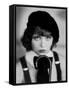 L'actrice americaine Clara Bow (1905- 1965) (b/w photo)-null-Framed Stretched Canvas