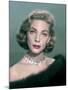 L'actrice americaine Lauren Bacall, c. 1957 --- American actress Lauren Bacall, c. 1957 (photo)-null-Mounted Photo