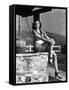 L'actrice francaise Michele Morgan a Hollywood en, 1941 (b/w photo)-null-Framed Stretched Canvas