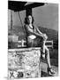 L'actrice francaise Michele Morgan a Hollywood en, 1941 (b/w photo)-null-Mounted Photo