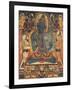 L'âdibuddha Vajrasattva (rDo-rje semsdpa') et sa parèdre-null-Framed Giclee Print