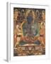 L'âdibuddha Vajrasattva (rDo-rje semsdpa') et sa parèdre-null-Framed Giclee Print