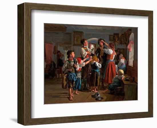 L' Adieu Du Conscrit (The Conscript's Farewell) - Peinture De Ferdinand Georg Waldmueller (1793-186-Ferdinand Georg Waldmuller-Framed Giclee Print