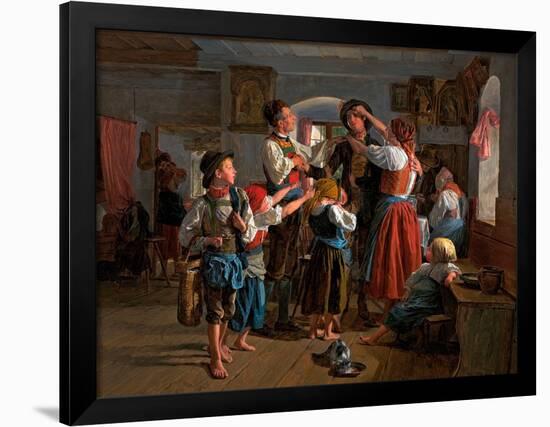 L' Adieu Du Conscrit (The Conscript's Farewell) - Peinture De Ferdinand Georg Waldmueller (1793-186-Ferdinand Georg Waldmuller-Framed Giclee Print