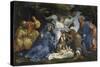 L'Adoration de l'Enfant Jésus-Lorenzo Lotto-Stretched Canvas