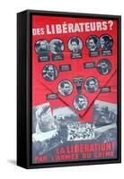 L'Affiche Rouge', Poster Depicting Members of the Manouchian Group, 1944-null-Framed Stretched Canvas