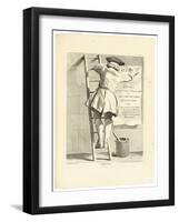 L'Afficheur, C. 1737-1746-Edme Bouchardon-Framed Giclee Print