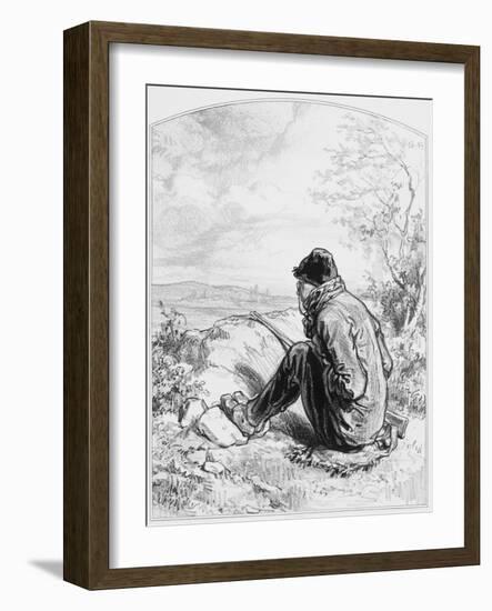 L'Affût, Plate 5 from Les Toquades, 1858-Paul Gavarni-Framed Giclee Print