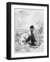 L'Affût, Plate 5 from Les Toquades, 1858-Paul Gavarni-Framed Giclee Print