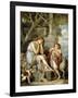 L'Agneau Cheri-Jean Baptiste Greuze-Framed Premium Giclee Print