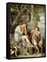 L'Agneau Cheri-Jean Baptiste Greuze-Framed Stretched Canvas