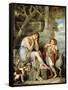 L'Agneau Cheri-Jean Baptiste Greuze-Framed Stretched Canvas