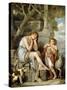 L'Agneau Cheri-Jean-Baptiste Greuze-Stretched Canvas