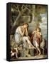 L'Agneau Cheri-Jean-Baptiste Greuze-Framed Stretched Canvas