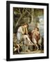 L'Agneau Cheri-Jean-Baptiste Greuze-Framed Premium Giclee Print