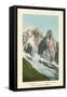 L'Aiguille du Dru and Verte, French Alps-null-Framed Stretched Canvas