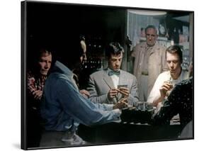 L'aine des Ferchaux by JeanPierreMelville with Jean Paul Belmondo and Charles Vanel, 1963 (d'apres -null-Framed Photo