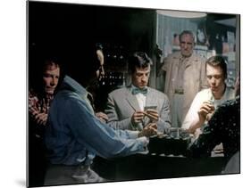 L'aine des Ferchaux by JeanPierreMelville with Jean Paul Belmondo and Charles Vanel, 1963 (d'apres -null-Mounted Photo