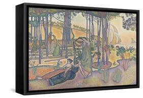 L'air du soir-Henri Edmond Cross-Framed Stretched Canvas