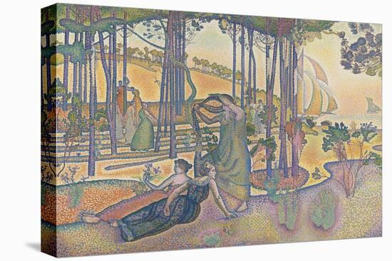 L'air du soir-Henri Edmond Cross-Stretched Canvas