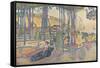 L'air du soir-Henri Edmond Cross-Framed Stretched Canvas