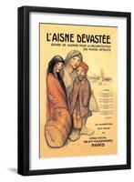 L'Aisne Devastee, c.1918-Théophile Alexandre Steinlen-Framed Art Print