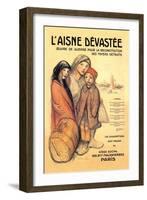 L'Aisne Devastee, c.1918-Théophile Alexandre Steinlen-Framed Art Print