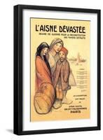 L'Aisne Devastee, c.1918-Théophile Alexandre Steinlen-Framed Art Print