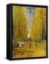 L'Allee Des Alyscamps, Arles, 1888-Vincent van Gogh-Framed Stretched Canvas