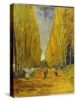 L'Allee Des Alyscamps, Arles, 1888-Vincent van Gogh-Stretched Canvas