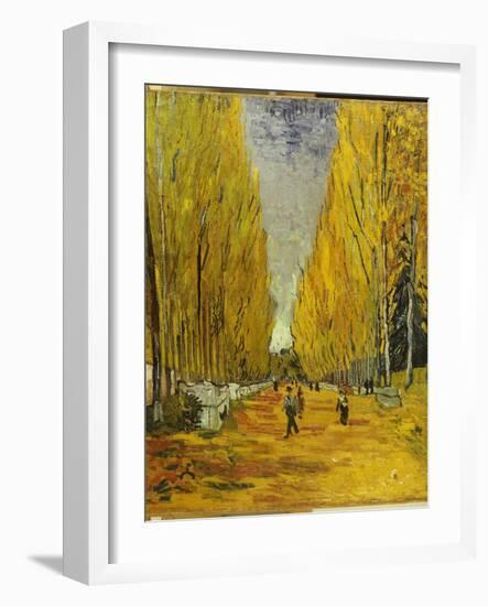 L'Allee Des Alyscamps, Arles, 1888-Vincent van Gogh-Framed Giclee Print