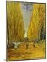 L'Allee Des Alyscamps, Arles, 1888-Vincent van Gogh-Mounted Giclee Print