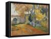 L'Allee Des Alyscamps-Paul Gauguin-Framed Stretched Canvas