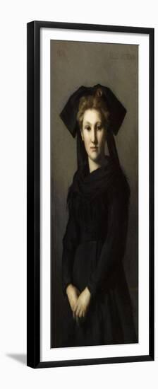 L'Alsace. Elle attend-Jean Jacques Henner-Framed Premium Giclee Print