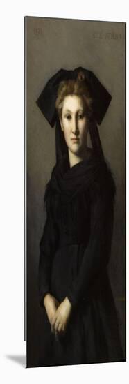 L'Alsace. Elle attend-Jean Jacques Henner-Mounted Premium Giclee Print